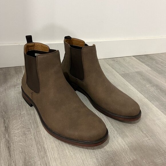Mens Chelsea Boots Casual Leather Ankle Boots Comfortable Stylish Size 10 - Picture 1 of 6